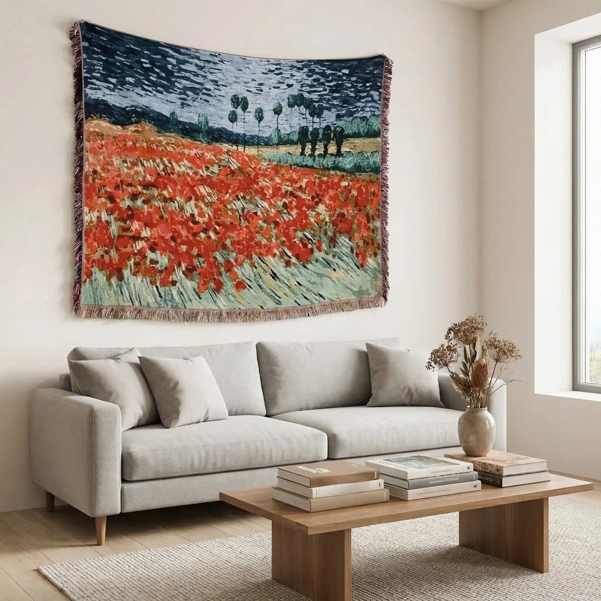 Van Gogh-inspireret tapestrytæppe til sofa og vægdekoration