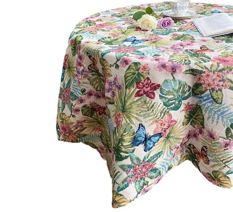 Tropisk regnskov bordløber og dug, polyester-bomuldsblanding