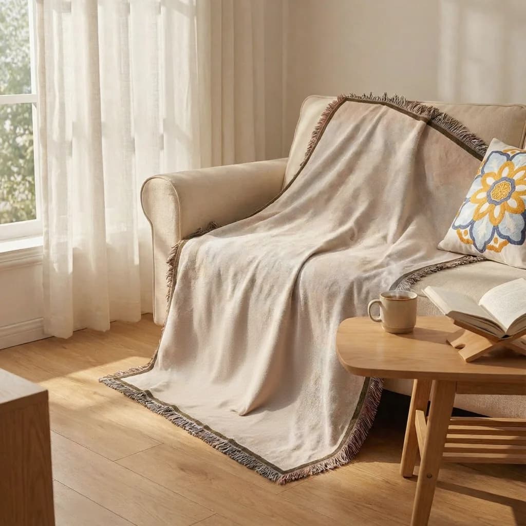 Vævet gobelin-tæppe til sofa, seng og vægdekoration