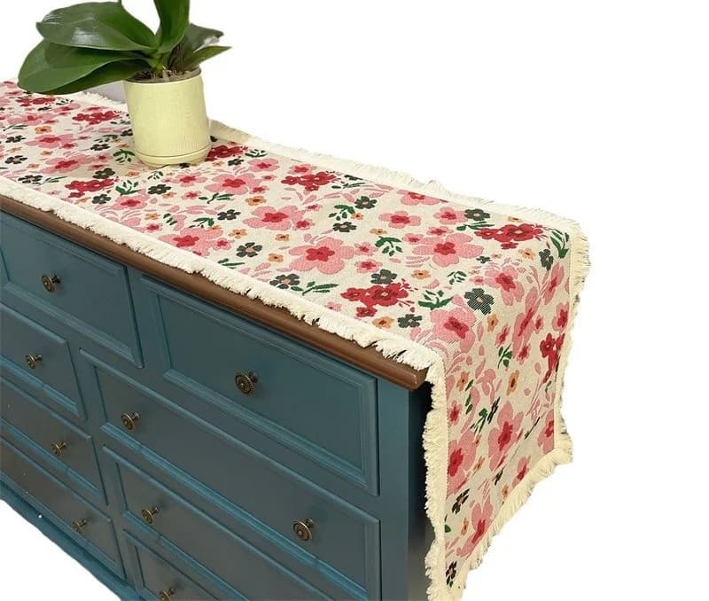 Amerikansk country-stil bordløber bomuldsblanding blomsterdekoration