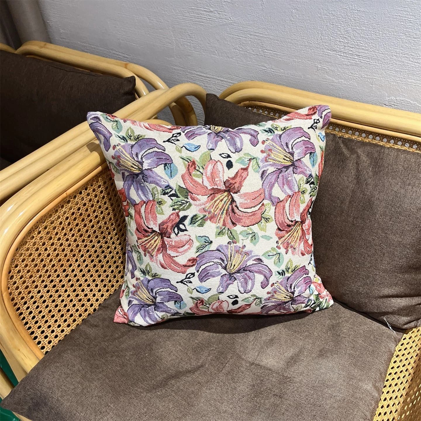 Jacquard pudebetræk i amerikansk landstil til sofa