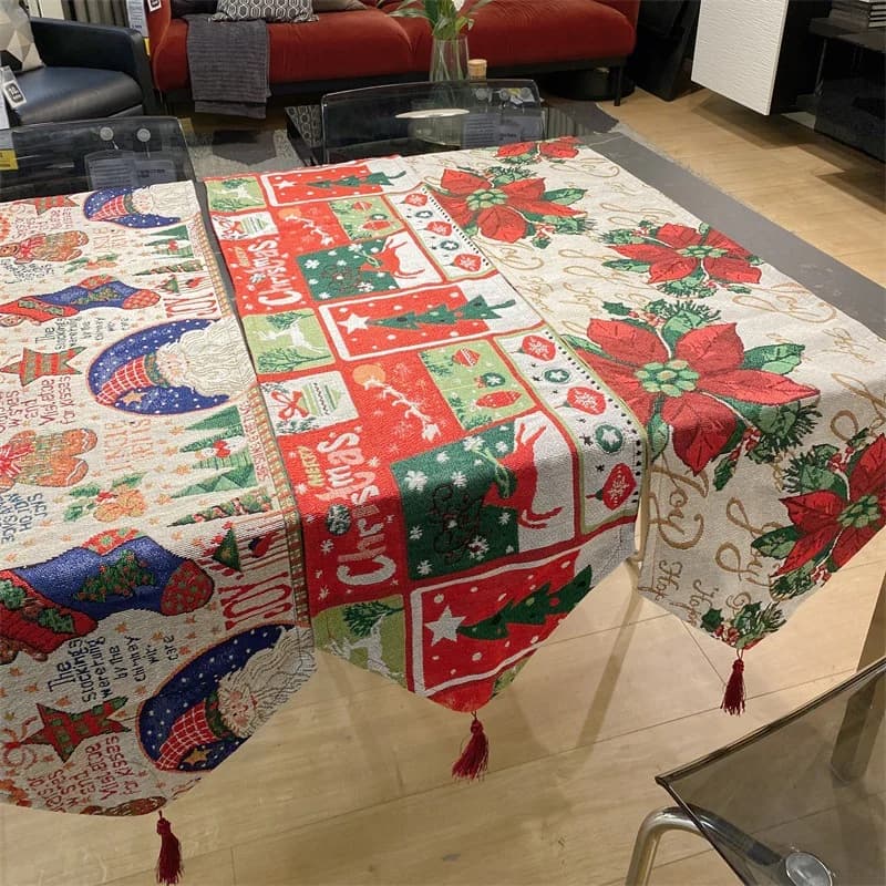 Julebordløber Festlig Julepynt til Spisebord