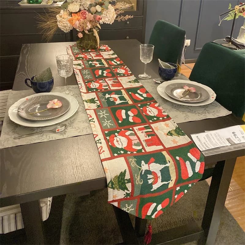 Julebordløber Festlig Julepynt til Spisebord